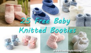 25 Free Baby Knitted Booties http://www.freebabyknitting.com/