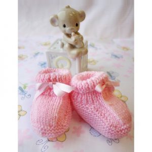free easy baby booties pattern