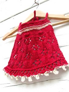 lace bib baby knit pattern