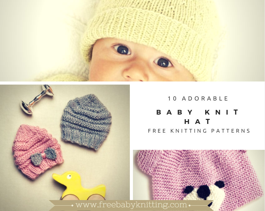 10 Adorable Baby Knit Hat Patterns for 2017