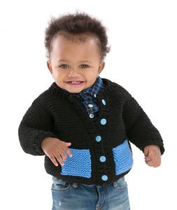 Cute & Classic Baby Cardigan Free Knitting Pattern