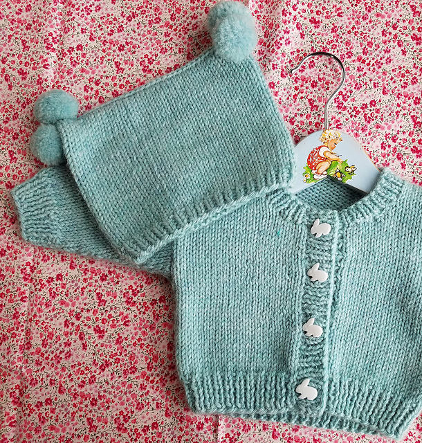 Back to Basics Baby Cardi Free Knitting Pattern