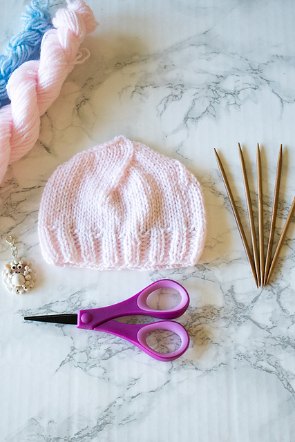 Basic Newborn Knit Hat Pattern