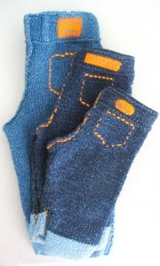 Blu Jeans Baby Pants Free Knitting Pattern