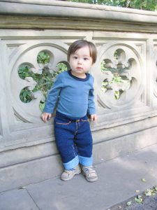 Blu Jeans Baby Pants Free Knitting Pattern