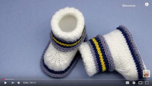 Bootees knit pattern video tutorial