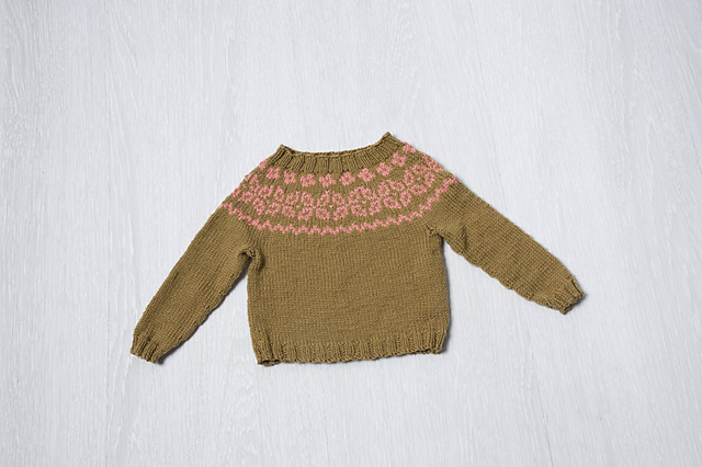 Colorwork Yoke Baby Pullover