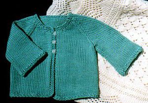 Daisy Baby Cardigan Free Knit Pattern