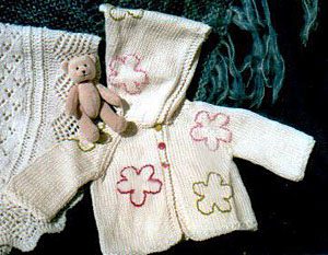 Daisy Baby Cardigan Free Knit Pattern