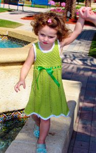 Elenka Toddler Dress Free Knitting Pattern