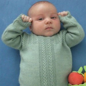 Fiddlehead Pullover Free Baby Knitting Pattern