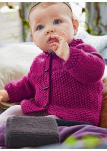 Girl's cardigan free baby knitting pattern