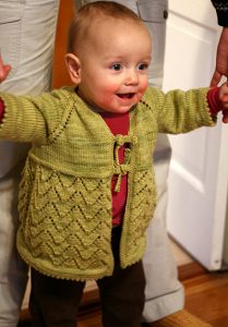 Helena Free Lace Baby Cardigan Knitting Pattern