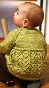 Helena Free Lace Baby Cardigan Knitting Pattern