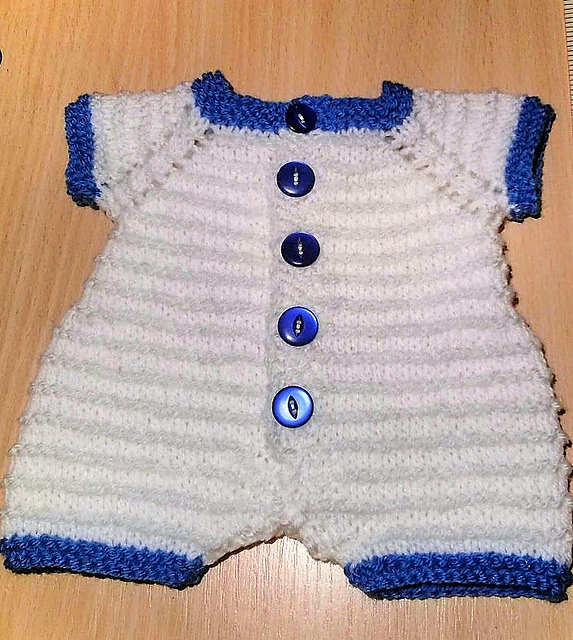 Kinzie Baby Romper Free Knitting Pattern