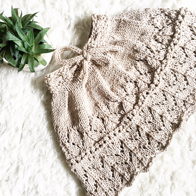 Lace Baby Skirt Free Knitting Pattern