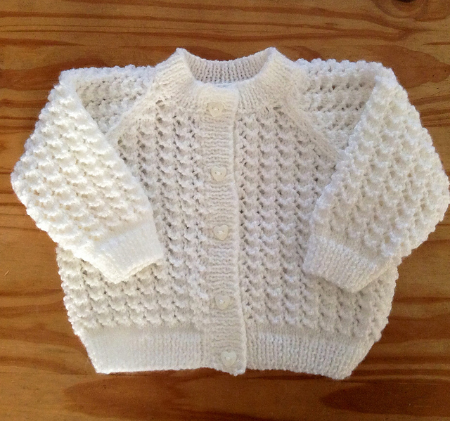 Lacey Baby Cardigan Free Knit Pattern - Free Baby Knitting