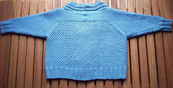 Pattern baby knit jacket boys illo knitty