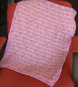 Easy Slip Stitch Baby Blanket Knitting Pattern Free