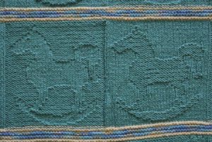 Free Rocking Horse Baby Blanket Knitting Pattern