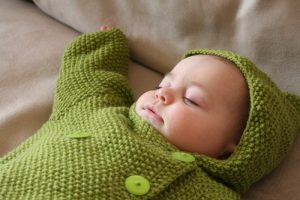 Seed Stitch Baby Jacket Free Knitting Pattern