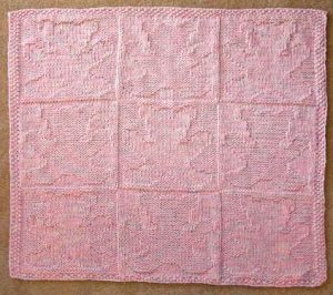 Teddy Bear Baby Blanket Knitting Pattern Free