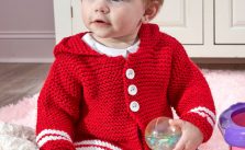 Buttoned Up Cardi Free Baby Knitting Pattern
