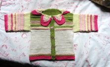 Cecilia Baby Cardigan Free Knitting Pattern