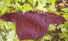 Chaos Cable Baby Sweater Free Knitting Pattern