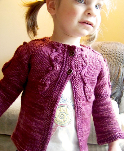 Kindling Baby Cardigan Free Knitting Pattern - Free Baby Knitting