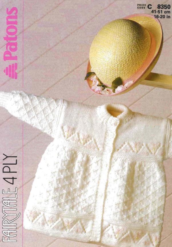 Matinee Lace baby Jacket Knitting Pattern