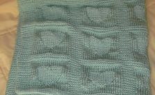 Free Heart Baby Blanket Knitting Pattern