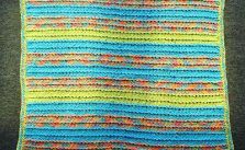 Striped Ridges Baby Blanket Knitting Pattern