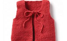 Wee Knit Vest Free Garter Stitch Pattern for Babies