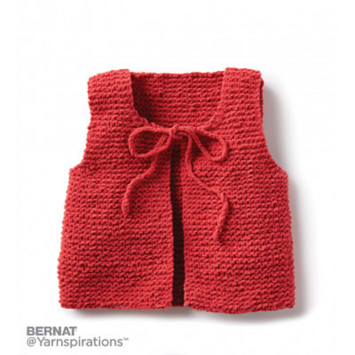 newborn baby knit vest pattern free