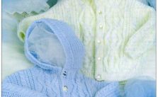 Patons Double Knitting Hooded Cable Baby Jacket