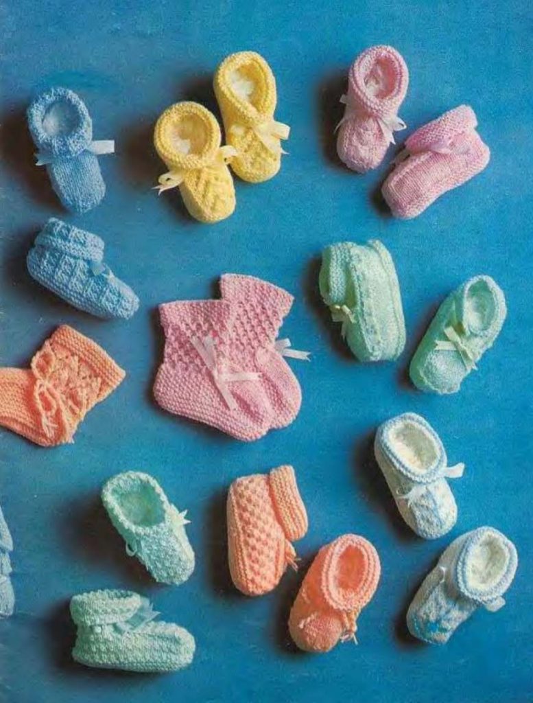 Free Knitting Patterns for Baby Bootees