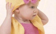 Dress, Cardigan and Hat Baby Knitting Pattern