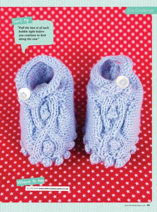 Sweetheart Shoes baby knit pattern