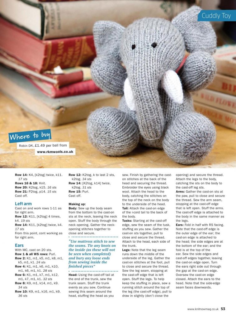 elephant1 Free Baby Knitting