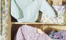 Baby sweater and cardigan knitting pattern