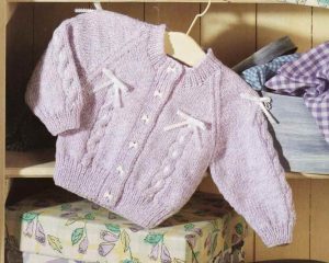 Free knitting pattern for a baby cardigan