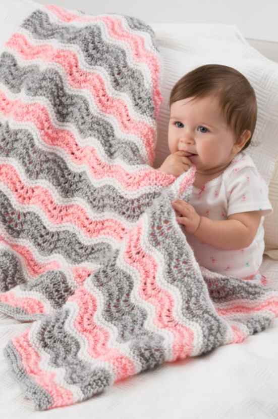 4 Row Repeat Baby Blanket Knitting Patterns - Quick Knits