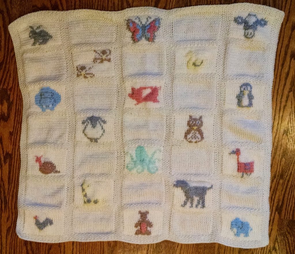 Animal Baby Blanket Knitting Patterns