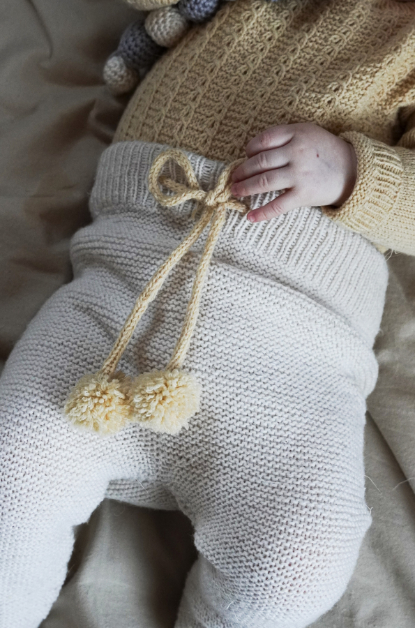 Free Baby Knitting Pattern for Garter Stitch Leggings