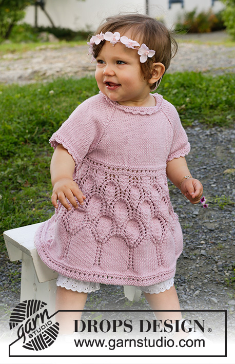 Free Little Miss Daisy Baby Dress Knit Pattern