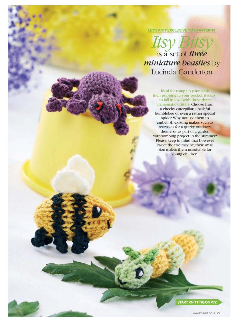 Knit Patterns for Garden Bugs - Free Baby Knitting