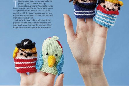 Knitting Pattern for Pirate Finger Puppets