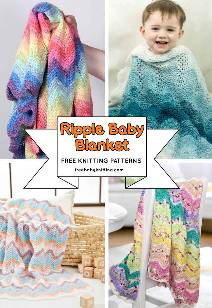 Ripple Baby Blanket Knitting Patterns