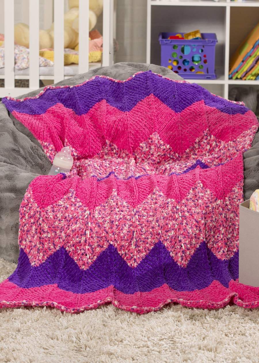 Ripple Baby Blanket Knitting Patterns Free Baby Knitting